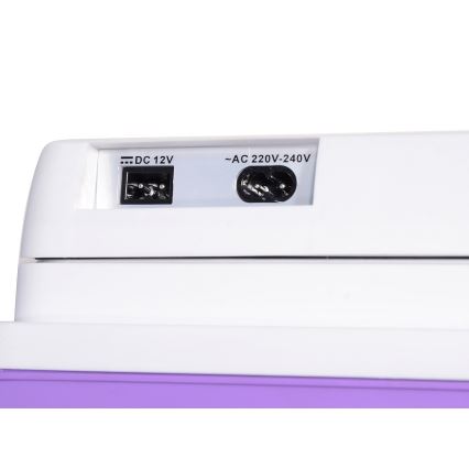 Nevera portátil para coche 23 l 55W/12V/230V púrpura/blanco
