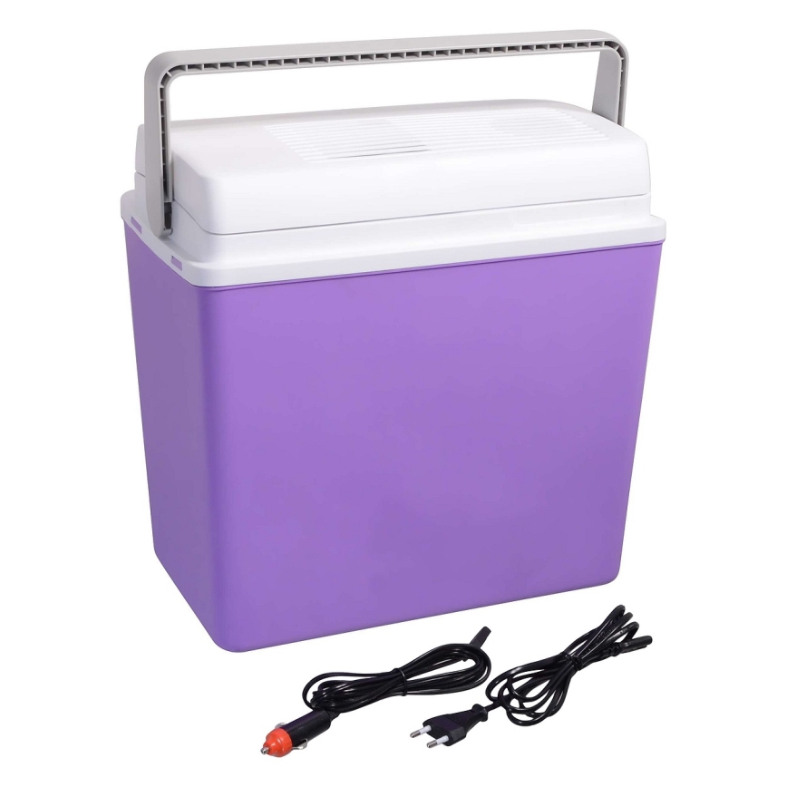 Nevera portátil para coche 23 l 55W/12V/230V púrpura/blanco