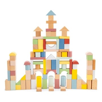 New Classic Toys - Bloques de madera 100 pz