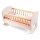 New Classic Toys - Cama de madera para muñecas rosa