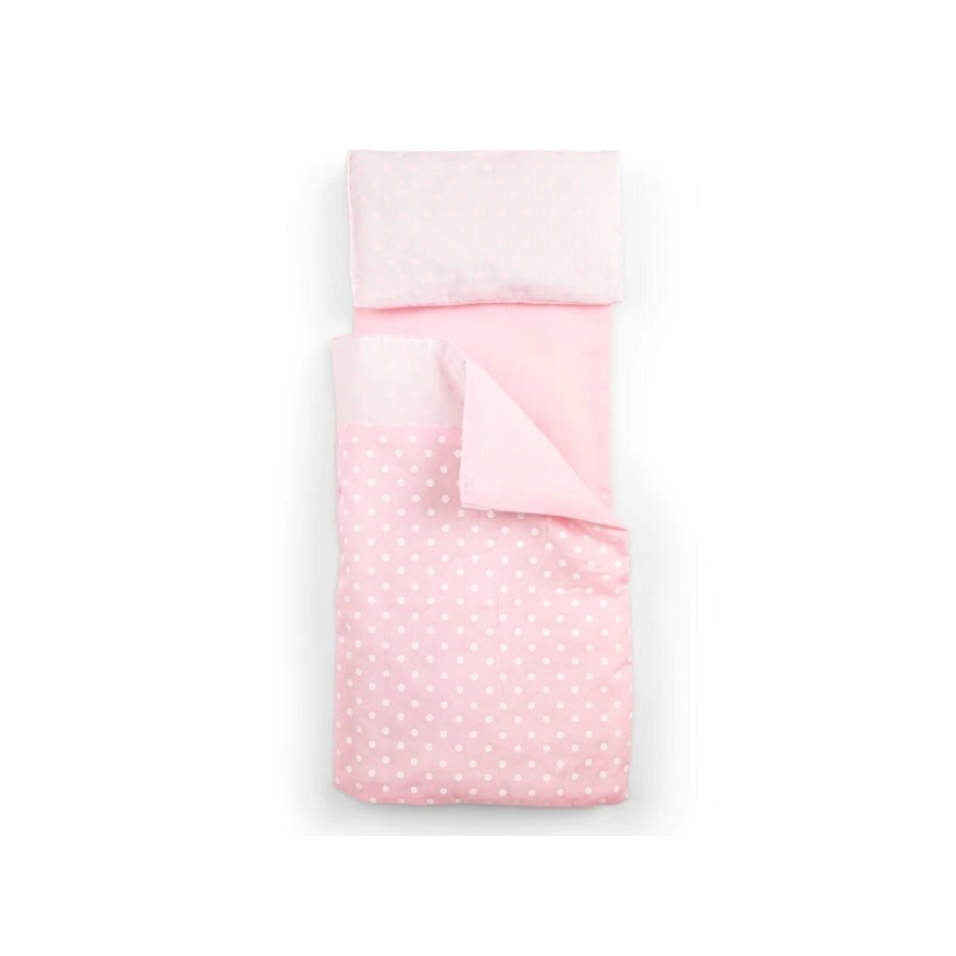 New Classic Toys - Cama de madera para muñecas rosa
