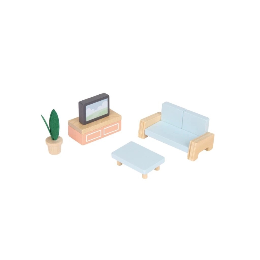 New Classic Toys -  Casa de muñecas de madera rojo