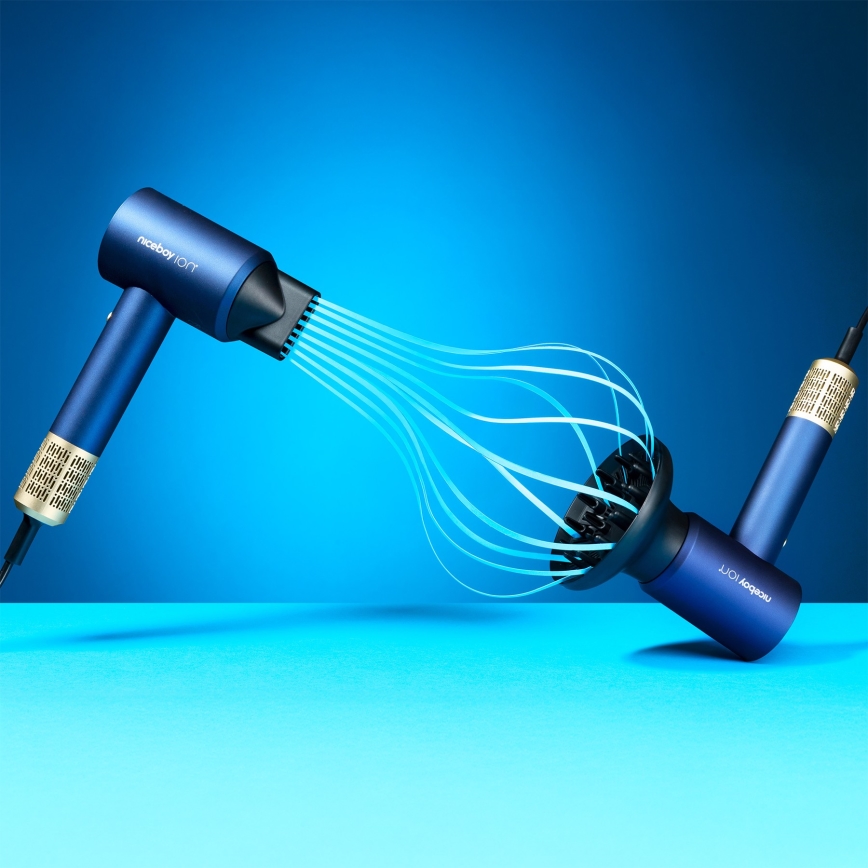 Niceboy AirSonic ELITE - Secador de pelo 2200W/230V azul