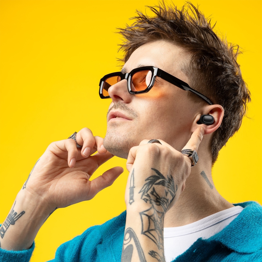 Niceboy HIVE Podsie 4 - Audífonos inalámbricos IP54 negro