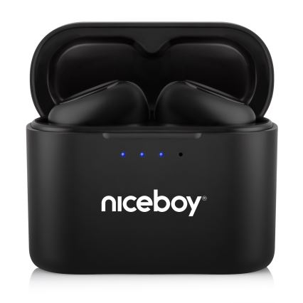 Niceboy HIVE Podsie 4 - Audífonos inalámbricos IP54 negro