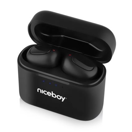 Niceboy HIVE Podsie 4 - Audífonos inalámbricos IP54 negro