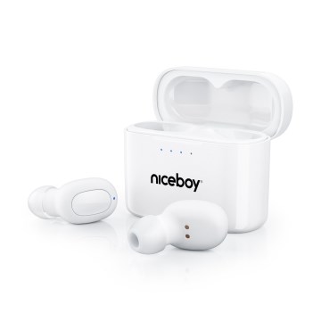 Niceboy HIVE Podsie 4 - Auriculares inalámbricos IP54 blanco