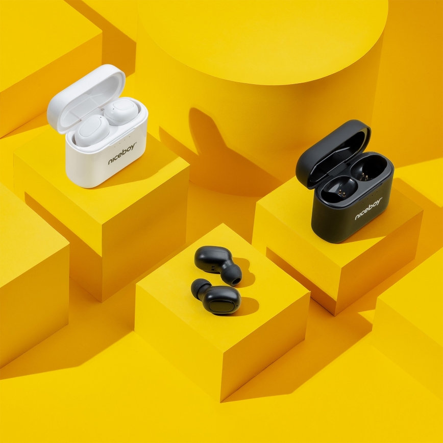 Niceboy HIVE Podsie 4 - Auriculares inalámbricos IP54 blanco