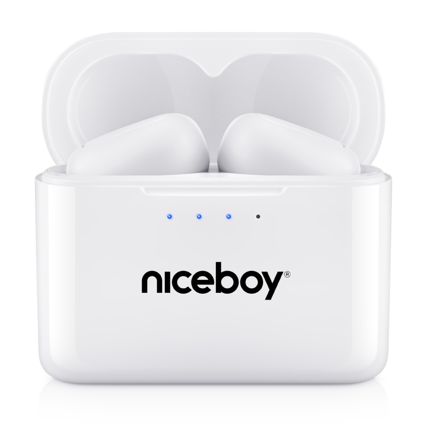 Niceboy HIVE Podsie 4 - Auriculares inalámbricos IP54 blanco