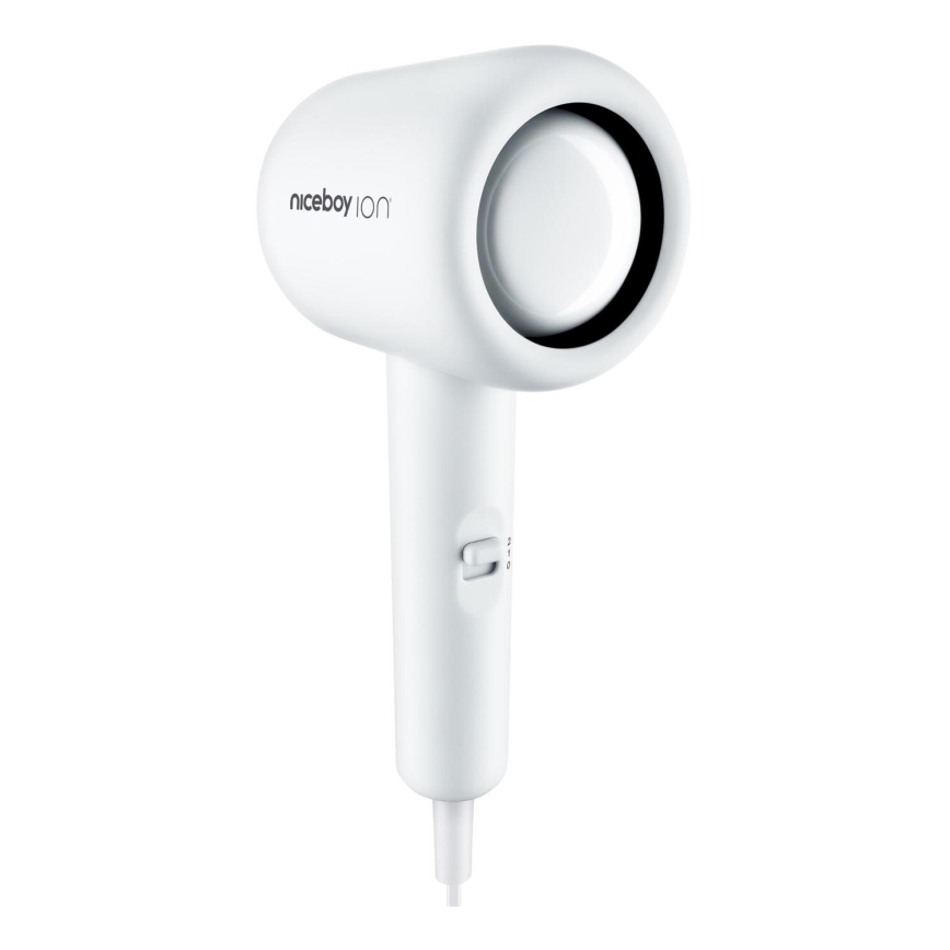 Niceboy ION AirSonic POP - Secador de pelo 1400W/230V blanco