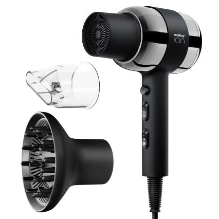 Niceboy ION AirSonic PRO - Secador de pelo 2200W/230V negro