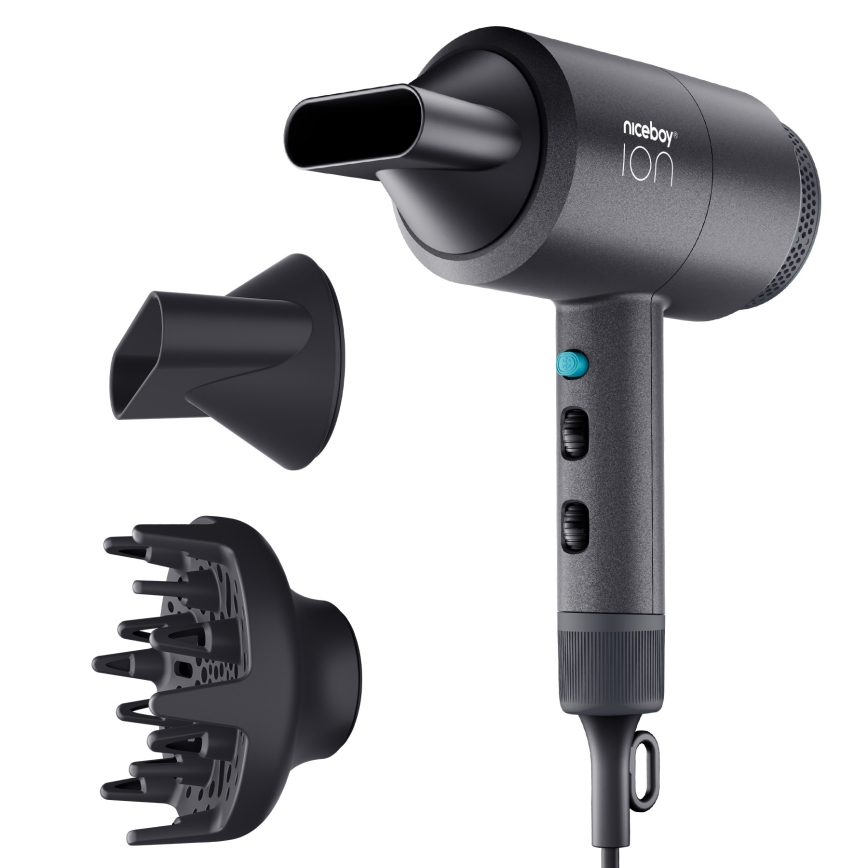 Niceboy ION AirSonic STAR - Secador de pelo 2100W/230V negro