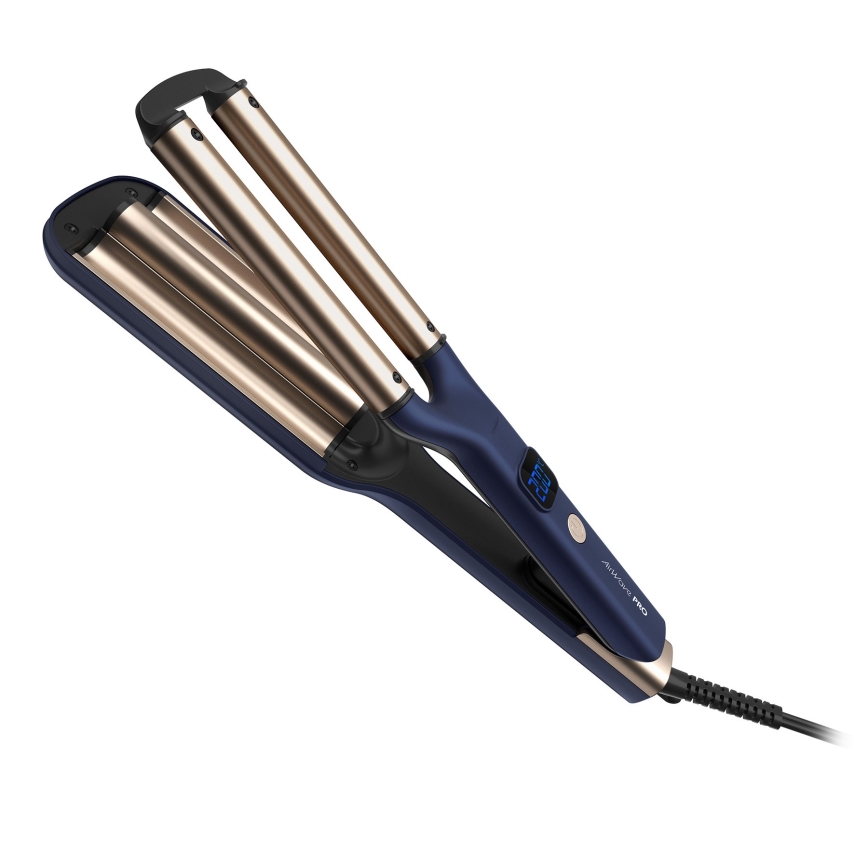 Niceboy ION AirWave PRO - Plancha de pelo de triple onda 100W/230V azul