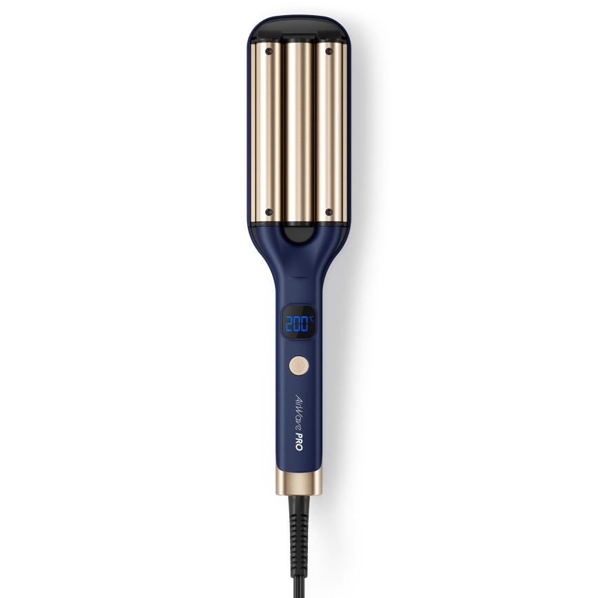 Niceboy ION AirWave PRO - Plancha de pelo de triple onda 100W/230V azul