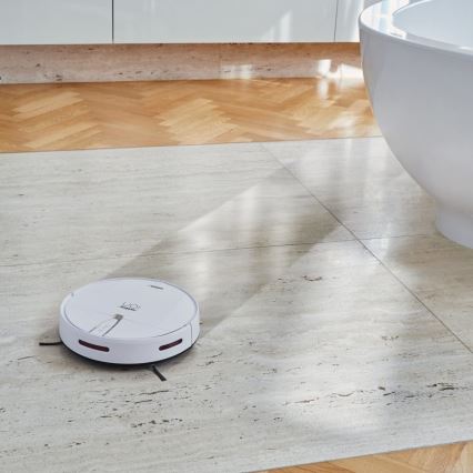 Niceboy ION Charles i4 - Robot aspirador inteligente 2en1 4400 mAh Wi-Fi blanco + control remoto