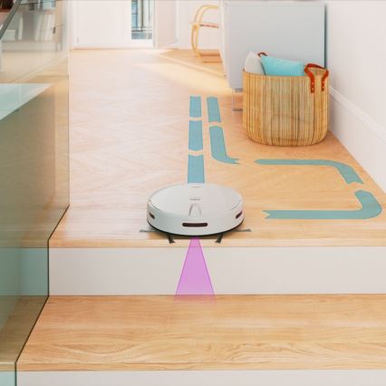 Niceboy ION Charles i4 - Robot aspirador inteligente 2en1 4400 mAh Wi-Fi blanco + control remoto