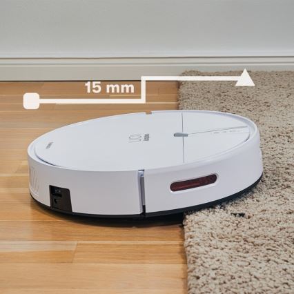 Niceboy ION Charles i4 - Robot aspirador inteligente 2en1 4400 mAh Wi-Fi blanco + control remoto