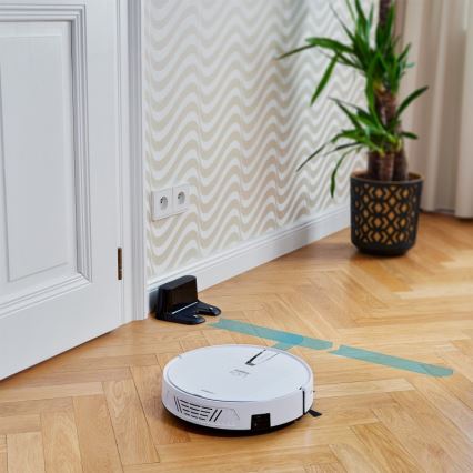 Niceboy ION Charles i4 - Robot aspirador inteligente 2en1 4400 mAh Wi-Fi blanco + control remoto