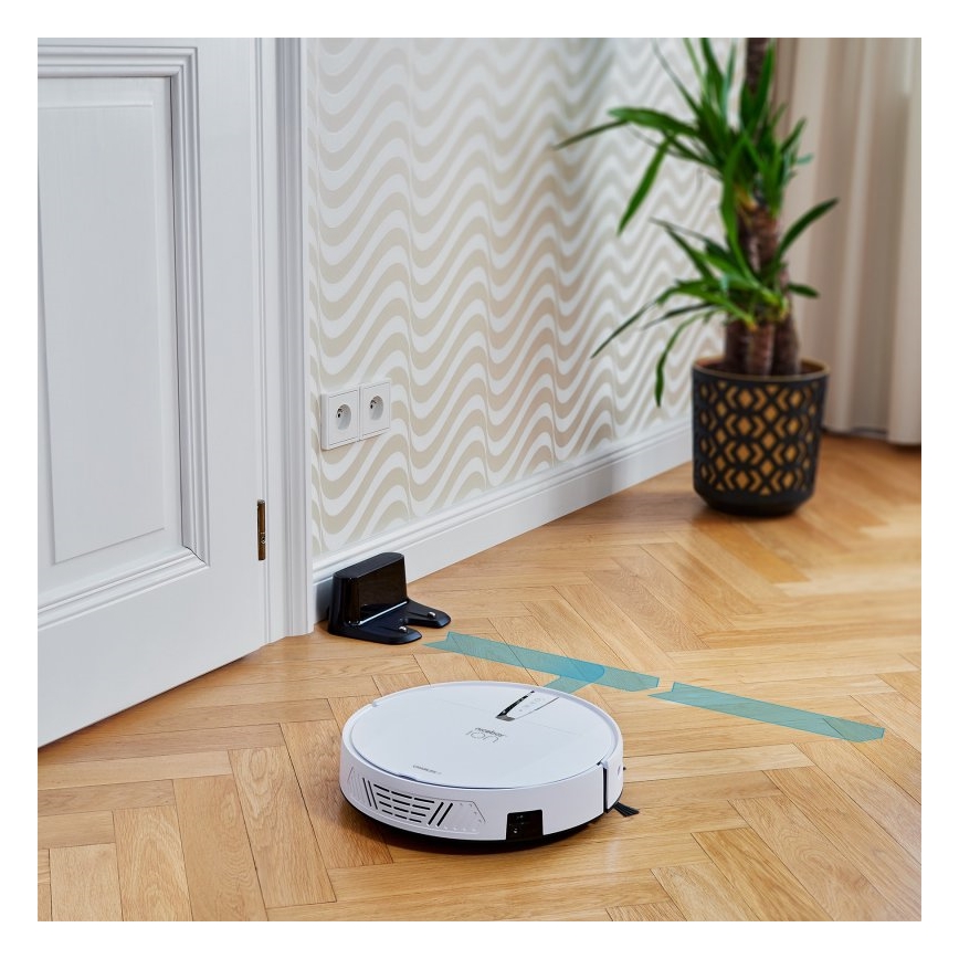 Niceboy ION Charles i4 - Robot aspirador inteligente 2en1 4400 mAh Wi-Fi blanco + control remoto