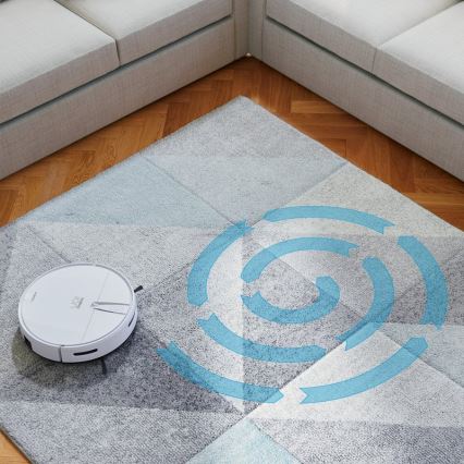 Niceboy ION Charles i4 - Robot aspirador inteligente 2en1 4400 mAh Wi-Fi blanco + control remoto