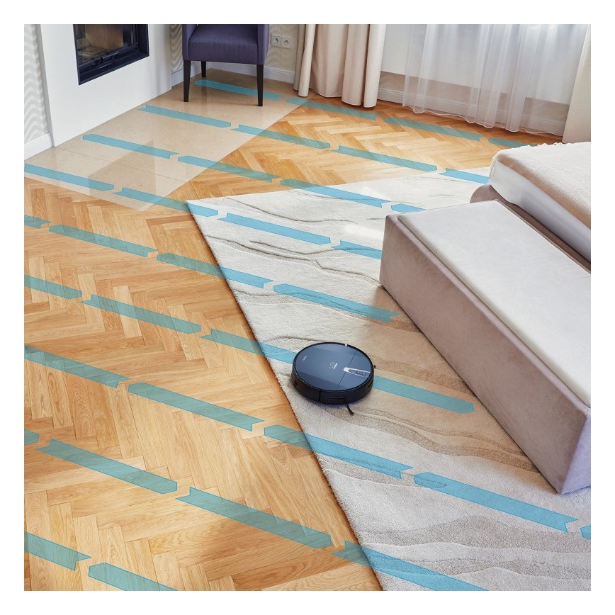 Niceboy ION Charles i4 - Robot aspirador inteligente 2en1 4400 mAh Wi-Fi negro + control remoto