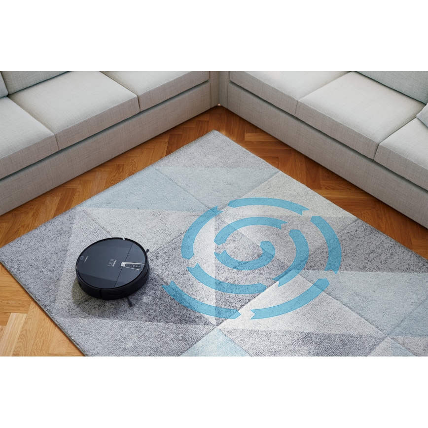 Niceboy ION Charles i4 - Robot aspirador inteligente 2en1 4400 mAh Wi-Fi negro + control remoto