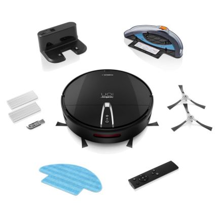 Niceboy ION Charles i4 - Robot aspirador inteligente 2en1 4400 mAh Wi-Fi negro + control remoto