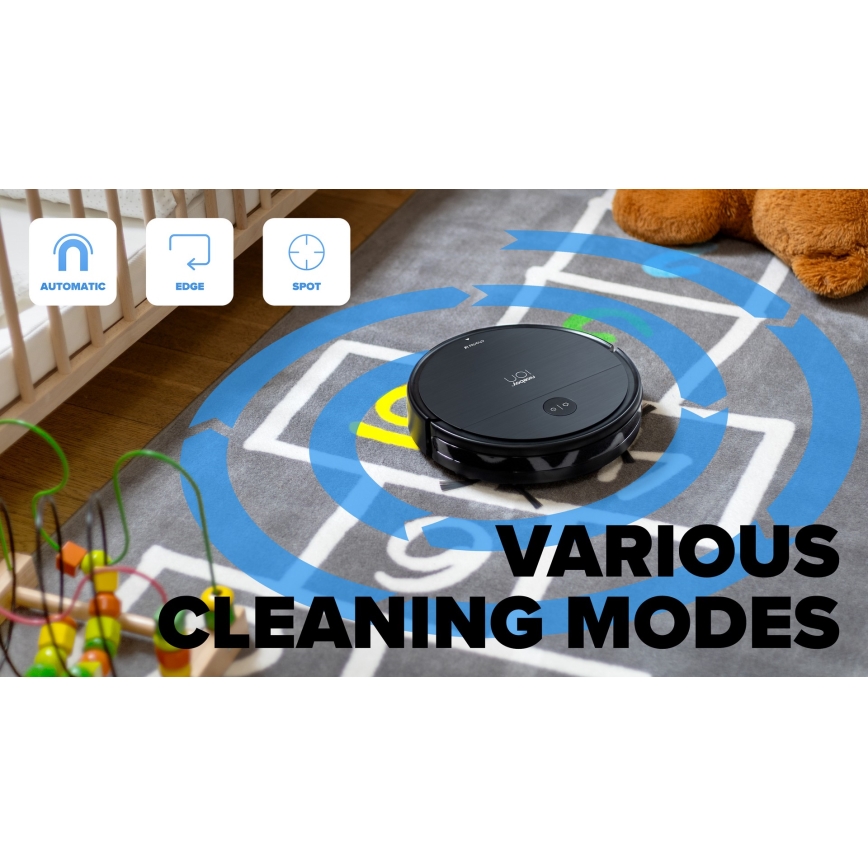 Niceboy ION Charles i6 - Robot aspirador inteligente 2en1 2600 mAh Wi-Fi negro