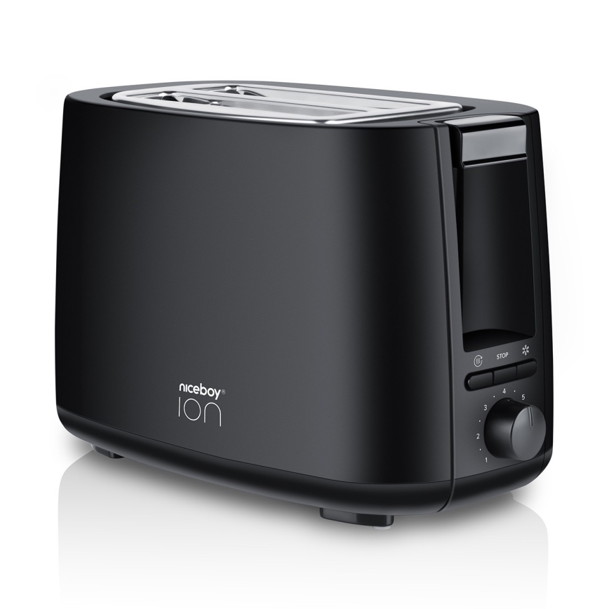 Niceboy ION Cruncher C1 - Tostadora con dos agujeros y asador 750W/230V negro