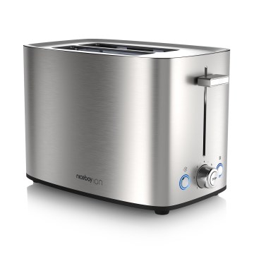 Niceboy ION Cruncher C4 - Tostadora con dos agujeros y asador 850W/230V acero inoxidable