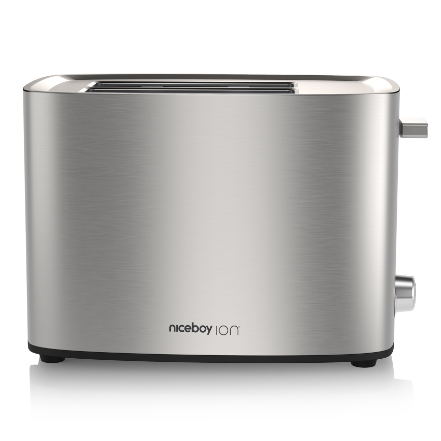 Niceboy ION Cruncher C4 - Tostadora con dos agujeros y asador 850W/230V acero inoxidable