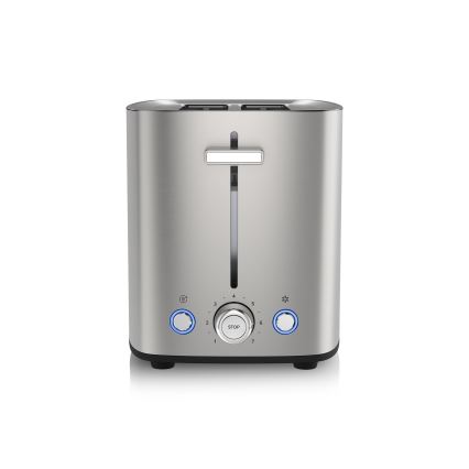 Niceboy ION Cruncher C4 - Tostadora con dos agujeros y asador 850W/230V acero inoxidable