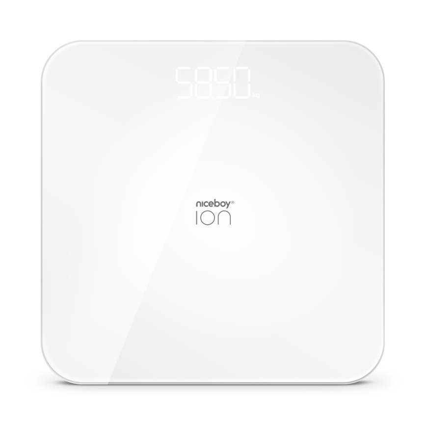 Niceboy ION FitScale - Báscula digital personal 3xAAA blanco