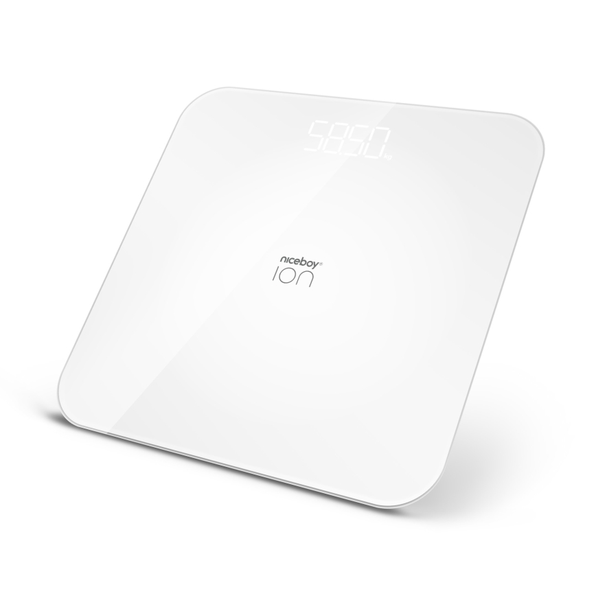 Niceboy ION FitScale - Báscula digital personal 3xAAA blanco