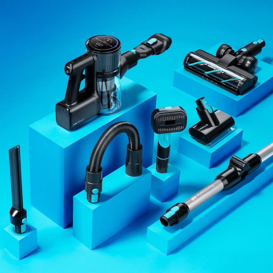 Niceboy ION Hurricane H9 - Aspiradora escoba inalámbrica flexible 2en1 400W/2200 mAh negro