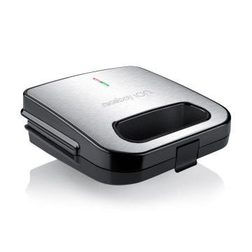 Niceboy ION Snacker S1 - Sandwichera 750W/230V cromo mate/negro