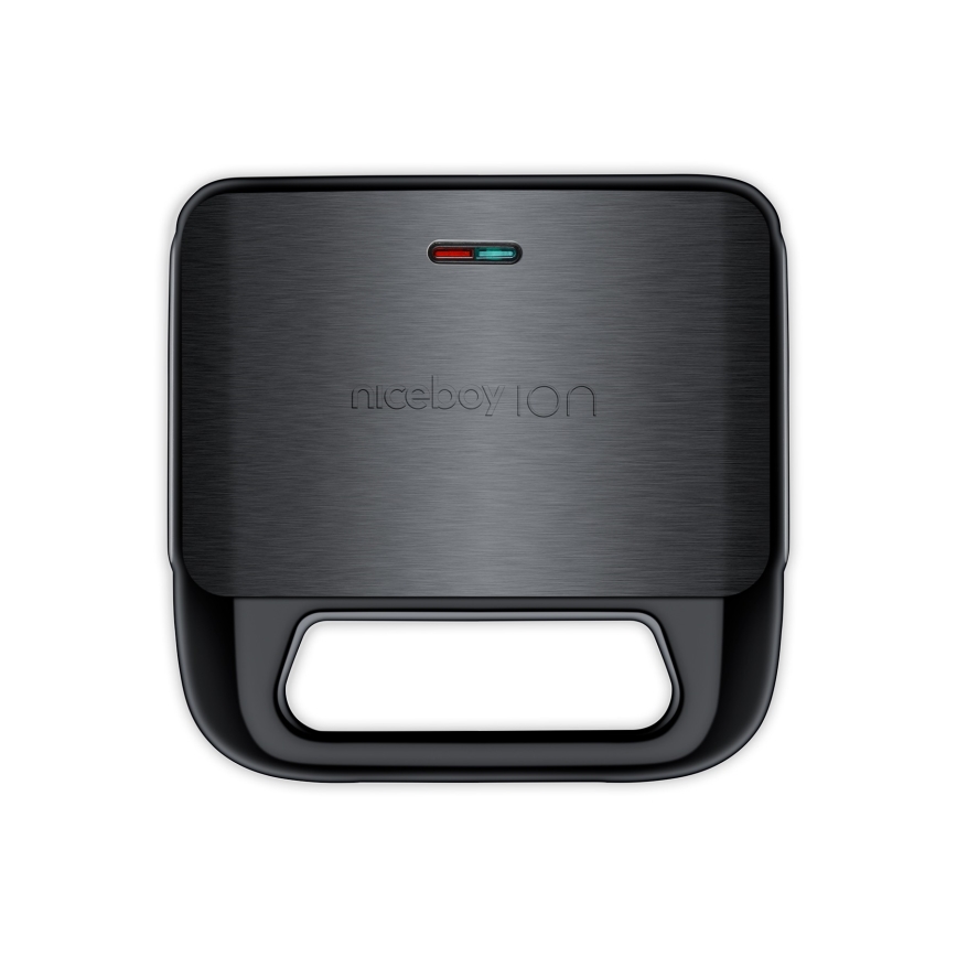 Niceboy ION Snacker S3 - Sandwichera 3en1 750W/230V acero inoxidable/negro