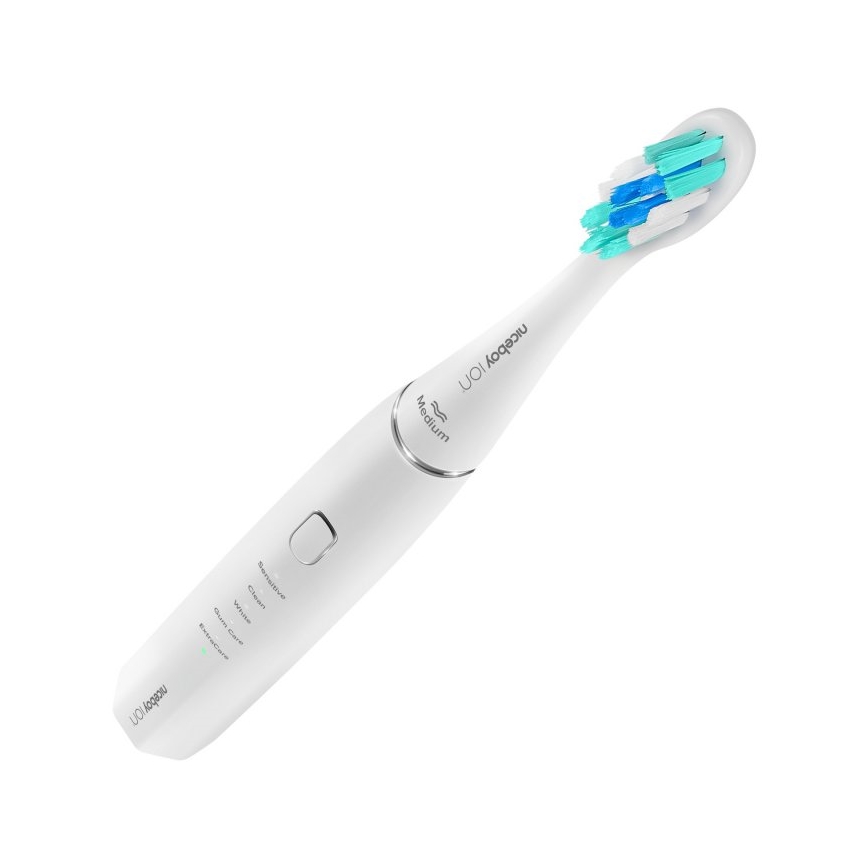 Niceboy ION Sonic - Cepillo de dientes sónico IPX7 blanco