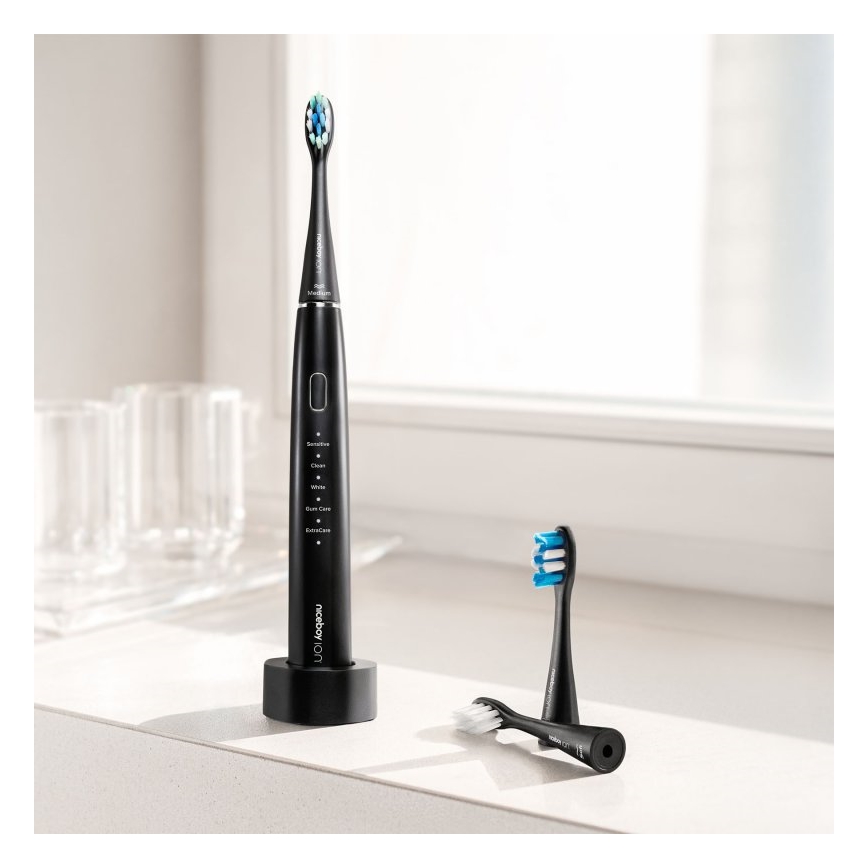 Niceboy ION Sonic - Cepillo de dientes sónico IPX7 negro