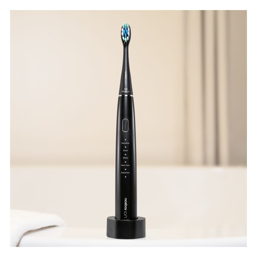 Niceboy ION Sonic - Cepillo de dientes sónico IPX7 negro