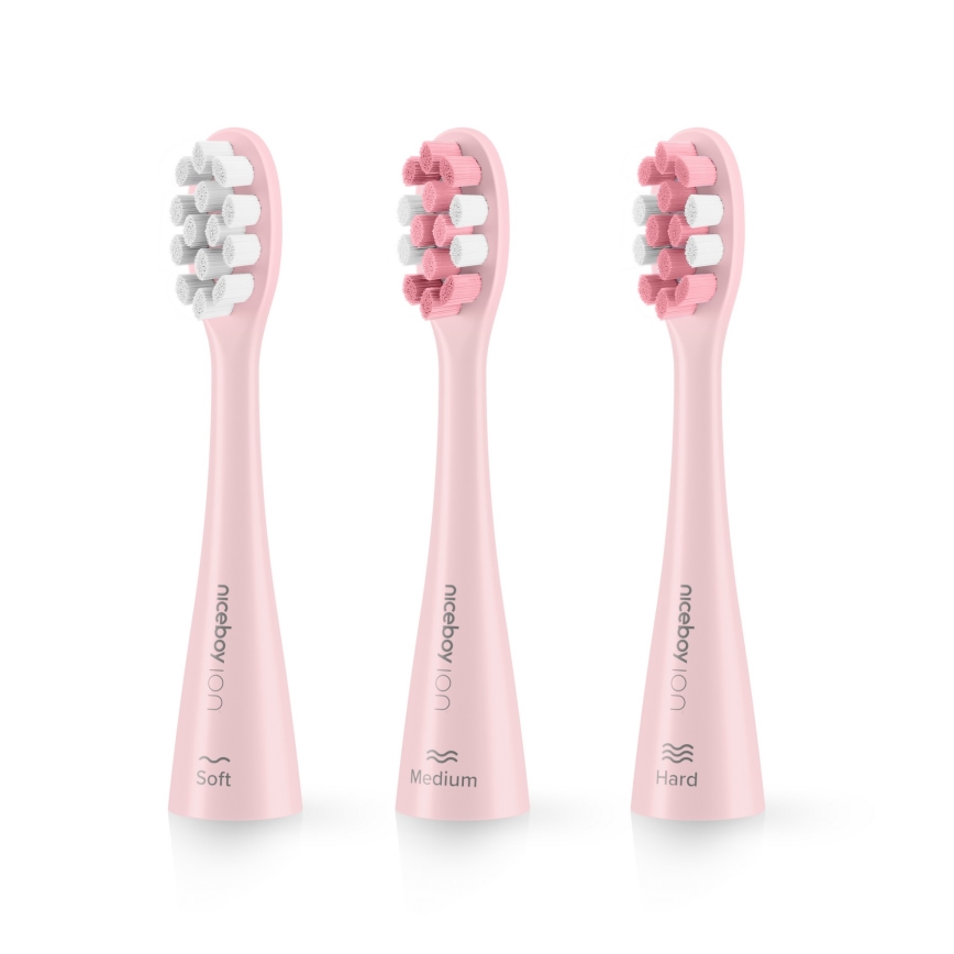 Niceboy ION Sonic - Cepillo de dientes sónico IPX7 rosa