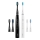 Niceboy ION Sonic Duo Pack - SET 2x Cepillo de dientes sónico IPX7 negro + blanco