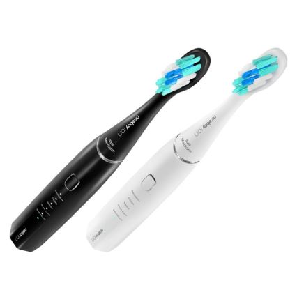 Niceboy ION Sonic Duo Pack - SET 2x Cepillo de dientes sónico IPX7 negro + blanco
