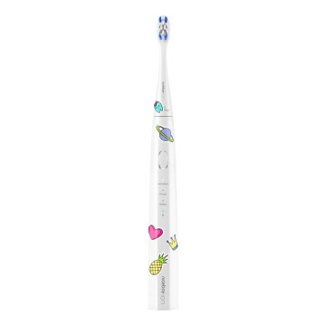 Niceboy ION Sonic Kids - Cepillo de dientes sónico infantil IPX7 blanco