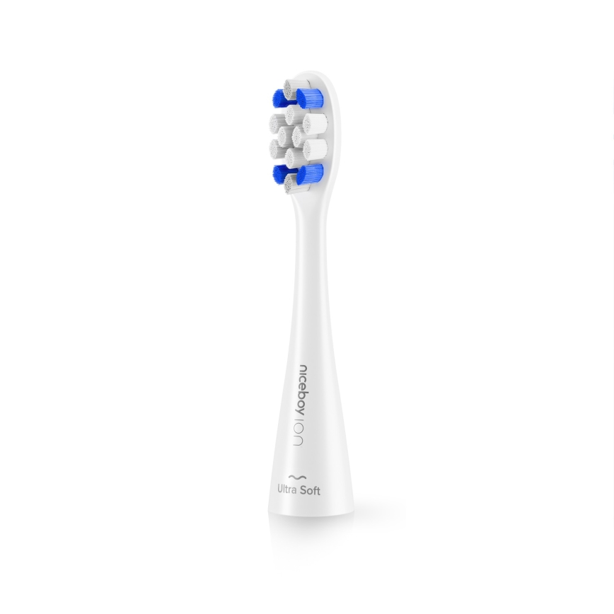 Niceboy ION Sonic Kids - Cepillo de dientes sónico infantil IPX7 blanco