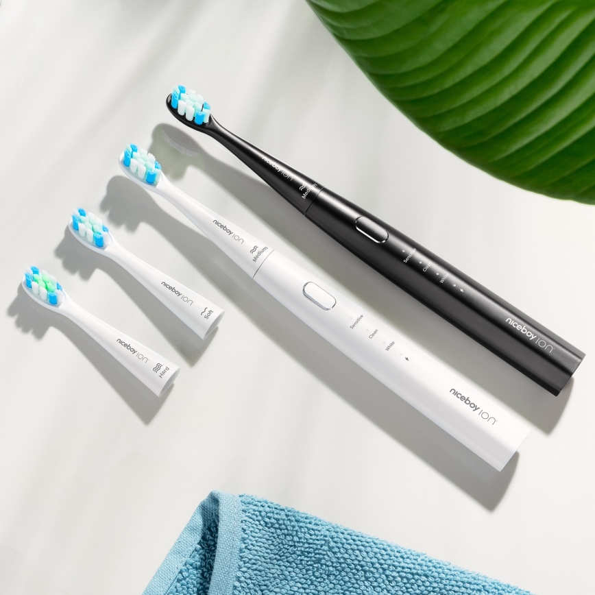 Niceboy ION Sonic Lite - Cepillo de dientes sónico IPX7 blanco