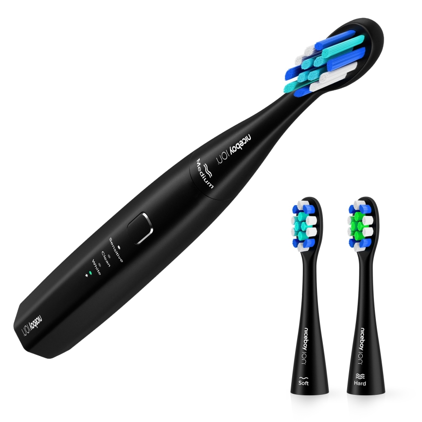 Niceboy ION Sonic Lite - Cepillo de dientes sónico IPX7 negro
