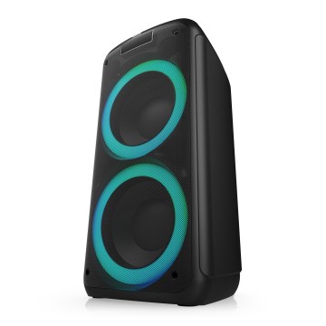 Niceboy PARTY Boss 2 - LED Altavoz inalámbrico con un micrófono y powerbank función 200W/4500 mAh + control remoto
