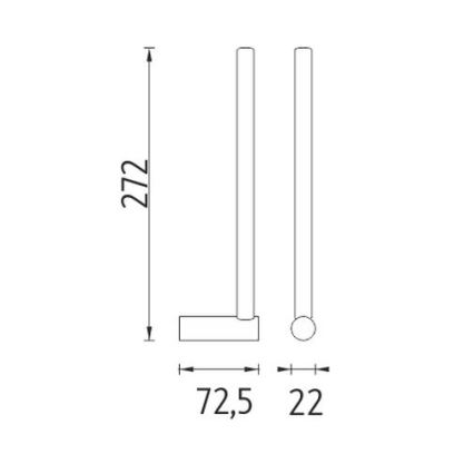 NIMCO BR 11055S-26 - Portarrollos de papel higiénico BORMO cromo brillante