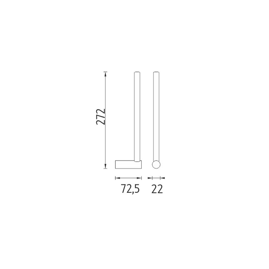 NIMCO BR 11055S-26 - Portarrollos de papel higiénico BORMO cromo brillante
